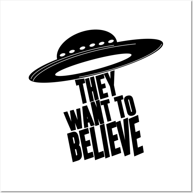 UFO BELIEVE Wall Art by Swtch